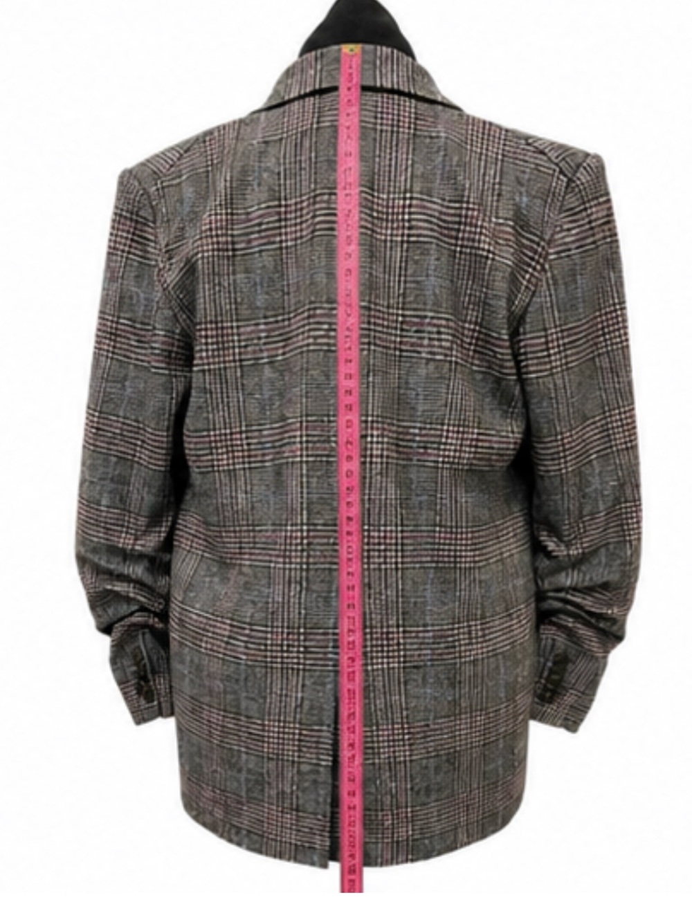 Veronica Beard Gray Glen Plaid women’s blazer with detachable inside zipper - Picture 4 of 4